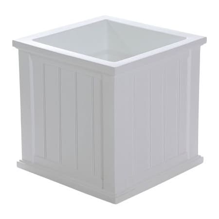 Mayne Mail Post Inc Mayne Cape Cod 20" x 20" Square Planter, White 4838-W